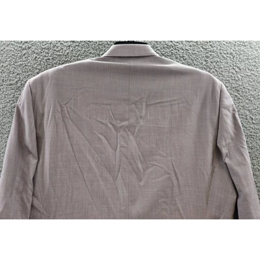 Tayion Regular-Fit Suit Jacket Men's 46R Pink Notch Lapel Front Button Closure